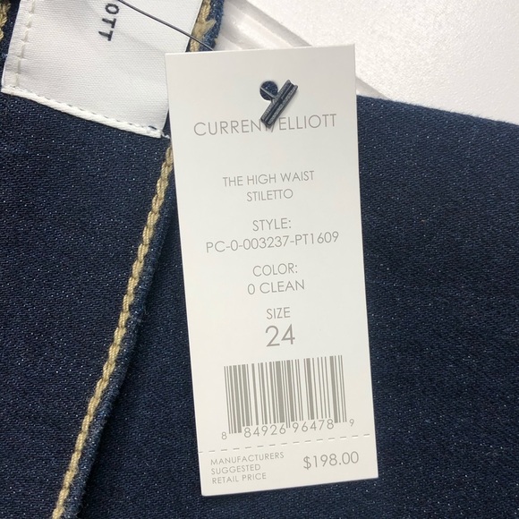 NWT Current/Elliott High Waist Stiletto Skinny - Picture 10 of 13